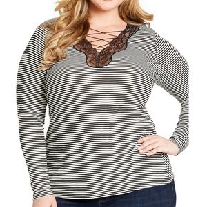 NWT JESSICA SIMPSON YVETTA T-SHIRT TOP PLUS SZ 2X